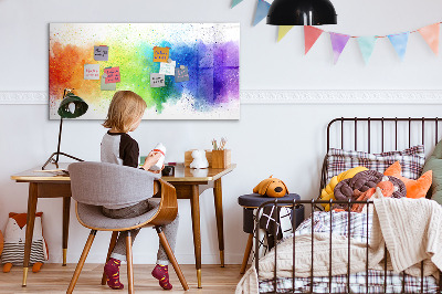 Beschreibbare magnettafel Abstrakter Regenbogen