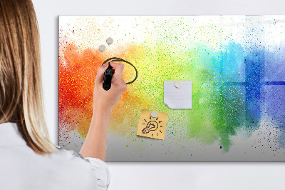 Beschreibbare magnettafel Abstrakter Regenbogen