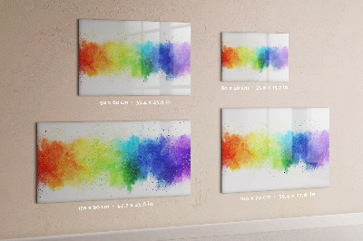 Beschreibbare magnettafel Abstrakter Regenbogen