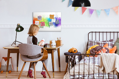 Beschreibbare magnettafel Abstrakter Regenbogen