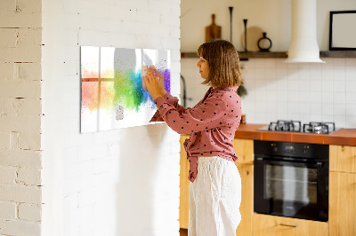 Beschreibbare magnettafel Abstrakter Regenbogen