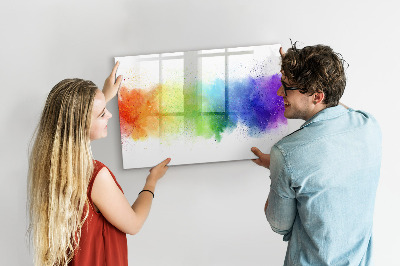 Beschreibbare magnettafel Abstrakter Regenbogen