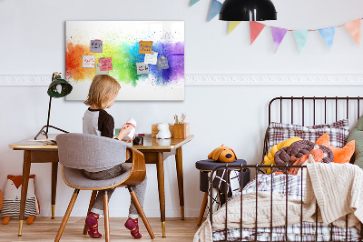 Beschreibbare magnettafel Abstrakter Regenbogen