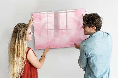Beschreibbare magnettafel Federn-Abstraktion