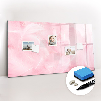 Beschreibbare magnettafel Federn-Abstraktion
