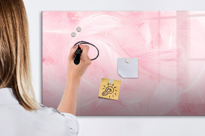 Beschreibbare magnettafel Federn-Abstraktion
