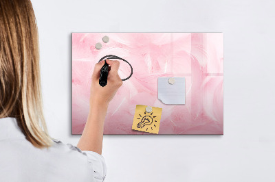 Beschreibbare magnettafel Federn-Abstraktion