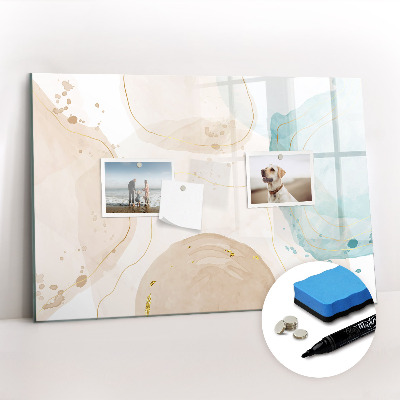 Beschreibbare magnettafel küche Aquarellflecken