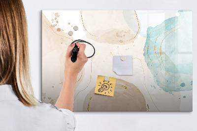 Beschreibbare magnettafel küche Aquarellflecken