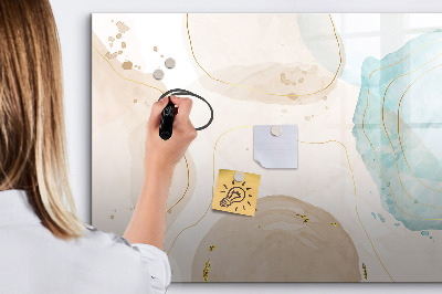 Beschreibbare magnettafel küche Aquarellflecken
