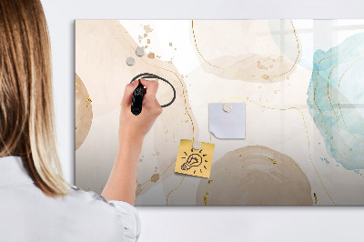 Beschreibbare magnettafel küche Aquarellflecken