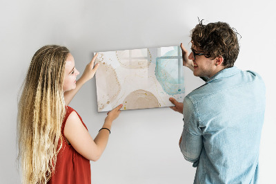 Beschreibbare magnettafel küche Aquarellflecken