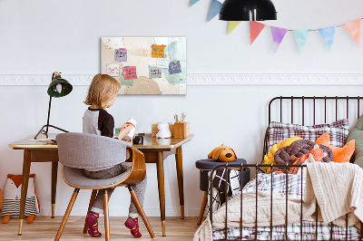 Beschreibbare magnettafel küche Aquarellflecken