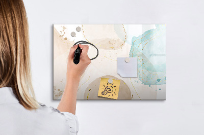 Beschreibbare magnettafel küche Aquarellflecken