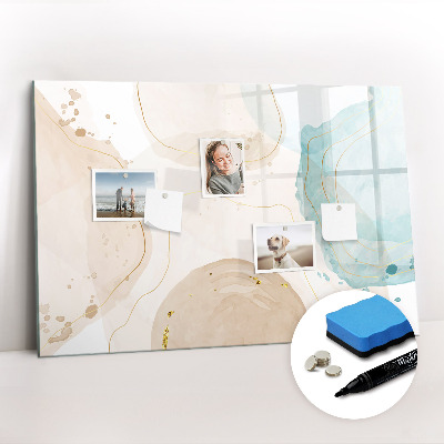 Beschreibbare magnettafel küche Aquarellflecken