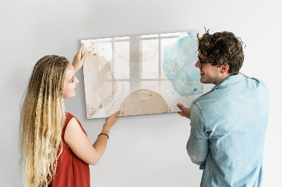 Beschreibbare magnettafel küche Aquarellflecken