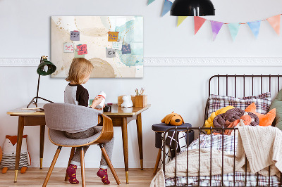 Beschreibbare magnettafel küche Aquarellflecken