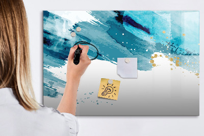 Beschreibbare magnettafel küche Pinselstriche