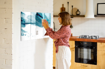 Beschreibbare magnettafel küche Pinselstriche