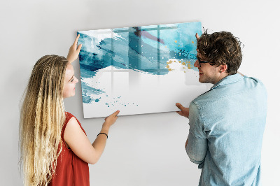Beschreibbare magnettafel küche Pinselstriche