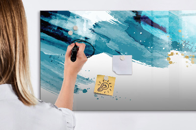 Beschreibbare magnettafel küche Pinselstriche