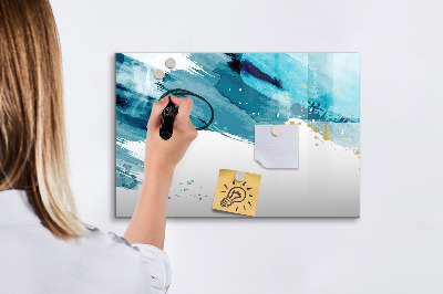 Beschreibbare magnettafel küche Pinselstriche
