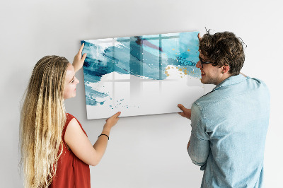 Beschreibbare magnettafel küche Pinselstriche