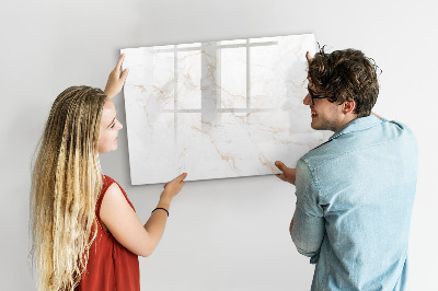 Beschreibbare magnettafel Eleganter Marmor