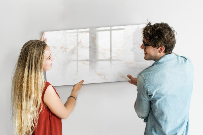 Beschreibbare magnettafel Eleganter Marmor