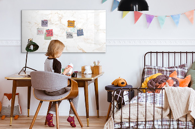 Beschreibbare magnettafel Eleganter Marmor