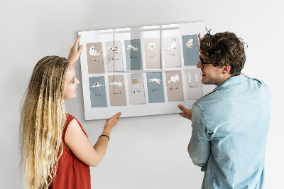 Beschreibbare magnettafel küche Katzenkalender