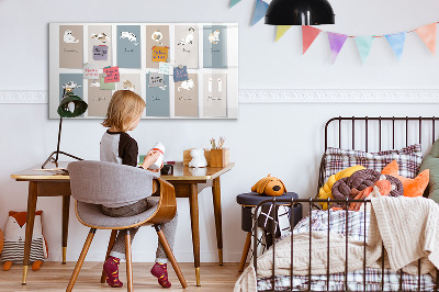 Beschreibbare magnettafel küche Katzenkalender