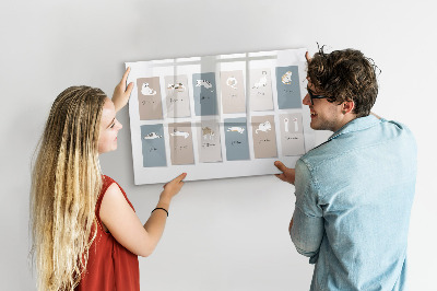 Beschreibbare magnettafel küche Katzenkalender