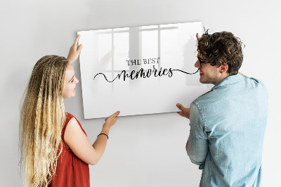 Beschreibbare magnettafel küche Erinnerungsinschrift