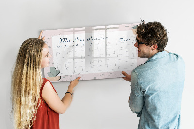 Beschreibbare magnettafel Monatsplaner