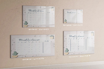 Beschreibbare magnettafel Monatsplaner