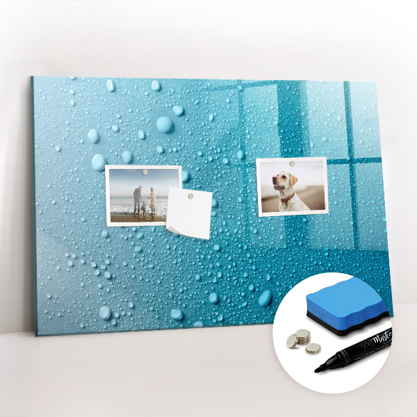Beschreibbare magnettafel küche Wassertropfen