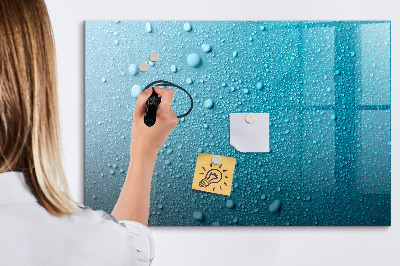 Beschreibbare magnettafel küche Wassertropfen