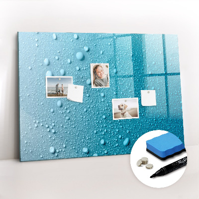 Beschreibbare magnettafel küche Wassertropfen
