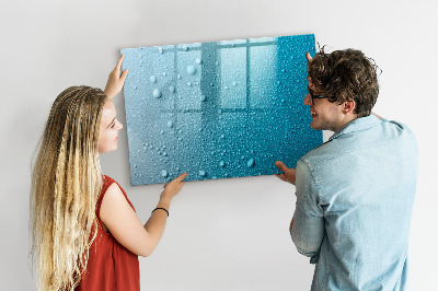 Beschreibbare magnettafel küche Wassertropfen