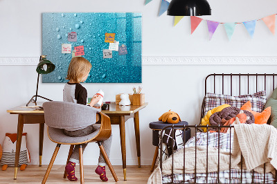 Beschreibbare magnettafel küche Wassertropfen