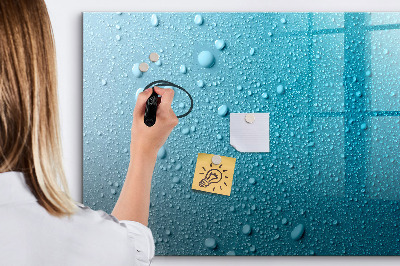 Beschreibbare magnettafel küche Wassertropfen
