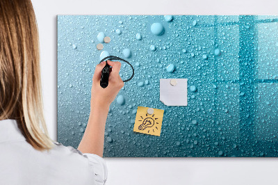 Beschreibbare magnettafel küche Wassertropfen