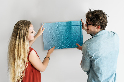 Beschreibbare magnettafel küche Wassertropfen