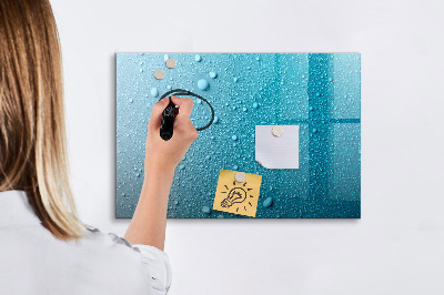 Beschreibbare magnettafel küche Wassertropfen