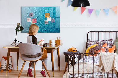 Beschreibbare magnettafel küche Wassertropfen