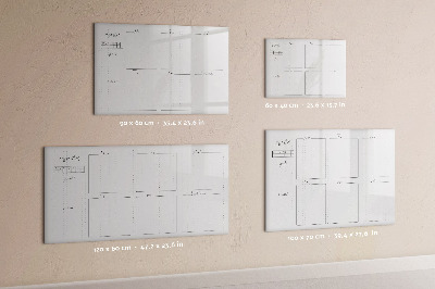 Beschreibbare magnettafel Wochenplan
