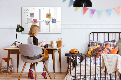 Beschreibbare magnettafel Wochenplan