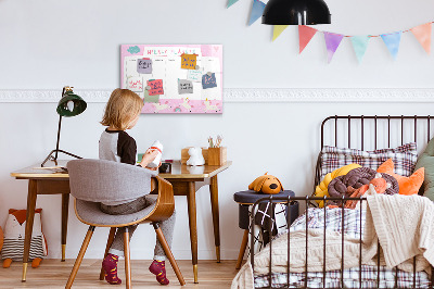 Magnetisches Zeichenbrett Wochenplaner für Kinder