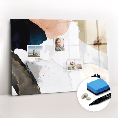 Beschreibbare magnettafel Abstraktionsflecken